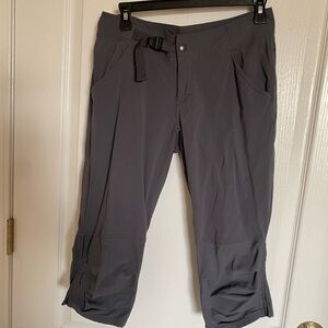 Prana Gray Cargo Capris 4